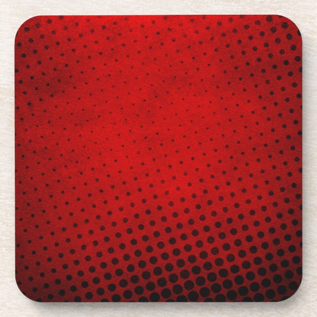 Halftone pattern background coaster (Front)