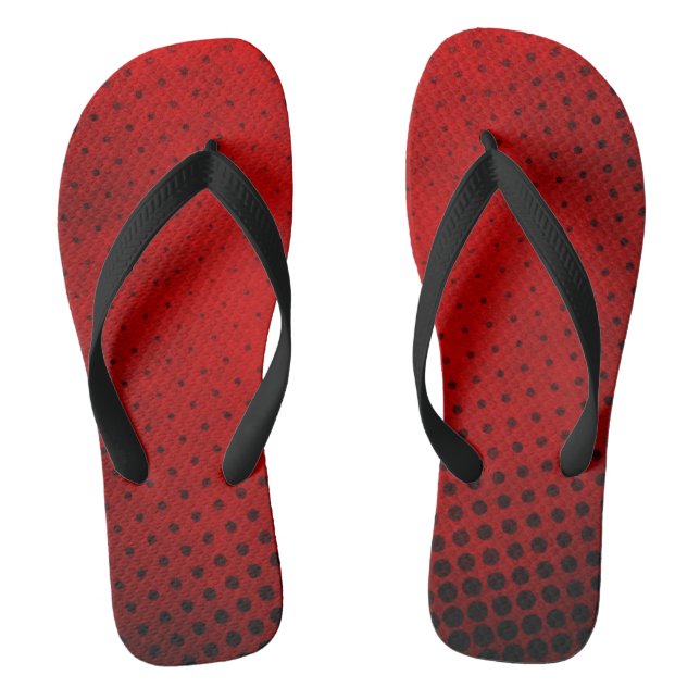 Halftone pattern background flip flops (Footbed)