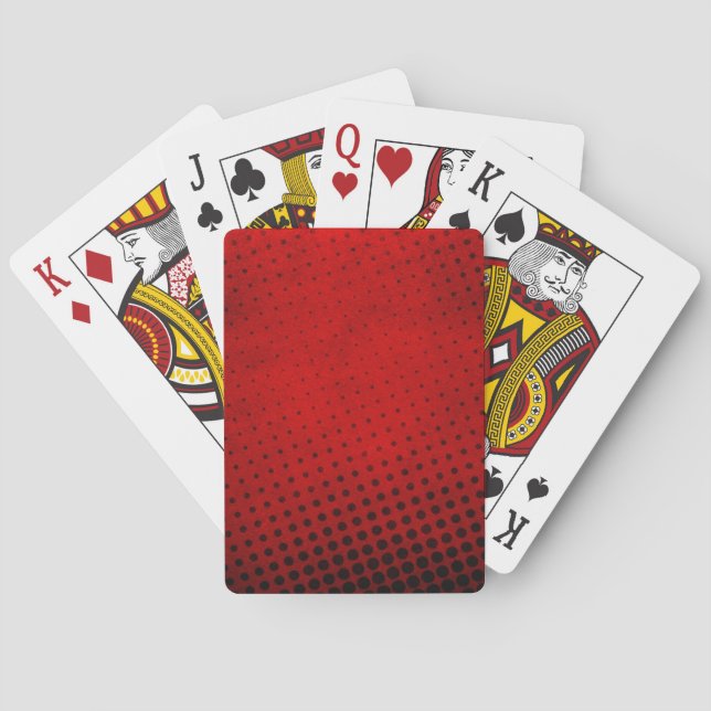 Halftone pattern background playing cards (Back)