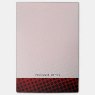 Halftone pattern background post-it notes