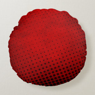 Halftone pattern background round cushion