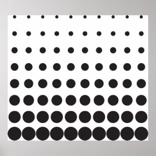 Halftone pattern dot modern retro poster