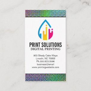 Halftone Pattern   Printing CMYK Ink Logo Business Card