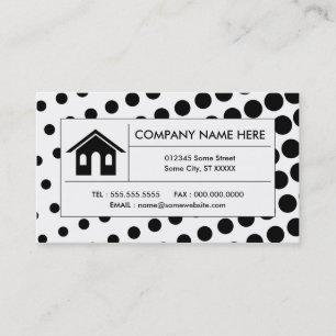 halftone real estate business card