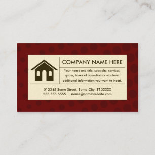 halftone real estate business card