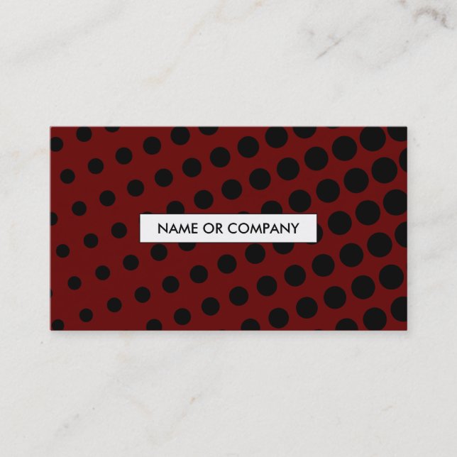 halftone reds business card (Front)