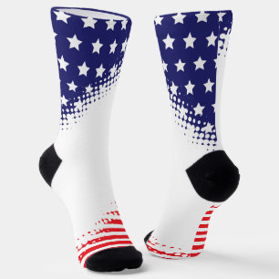 Halftone Stars and Stripes Socks