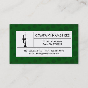 halftone trumpet business card