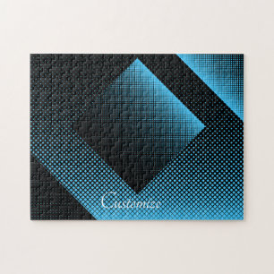 Halftone Vector Diamond Pattern Thunder_Cove Jigsaw Puzzle