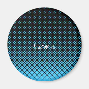 Halftone Vector Diamond Pattern Thunder_Cove Magnet
