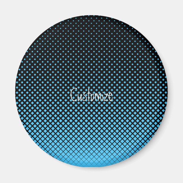 Halftone Vector Diamond Pattern Thunder_Cove Magnet (Front)