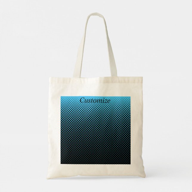Halftone Vector Diamond Pattern Thunder_Cove Tote Bag (Back)