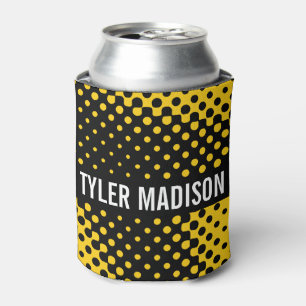 Halftone Y&B Can Cooler