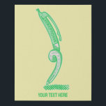 Halftones green pen pop art faux canvas print<br><div class="desc">A cartoon illustration of a green ballpoint pen drawing halftones. The pen says halftone on it. A design for anyone who loves retro style poster and comic art.</div>