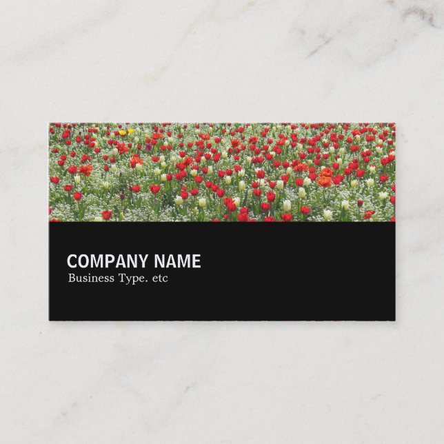Halfway 0152 - Bed of Tulips Business Card (Front)