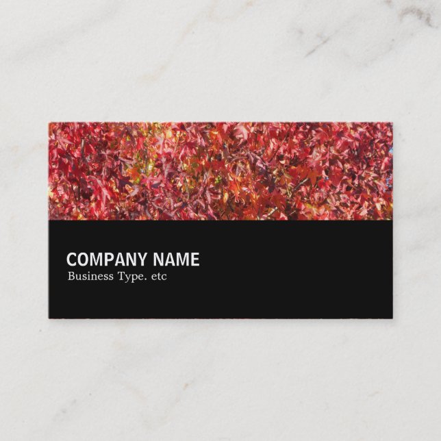 Halfway 083 - Autumn Leaves Business Card (Front)