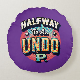Halfway to a Hundo - 50th Birthday Round Cushion