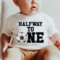 Halfway To One Soccer Ball Sports Half Birthday