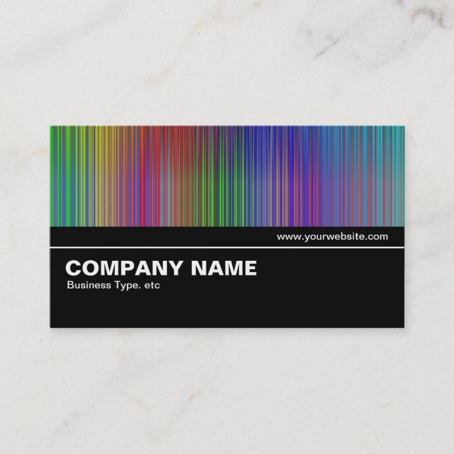 Halfway V2 01 - Rainbow Curtain Business Card (Front)