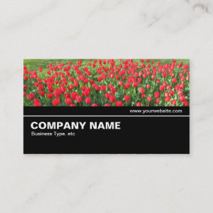 Halfway V2 034 - Bed of Red Tulips 01 Business Card