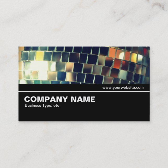 Halfway V2 07 - Mirror Ball Business Card (Front)