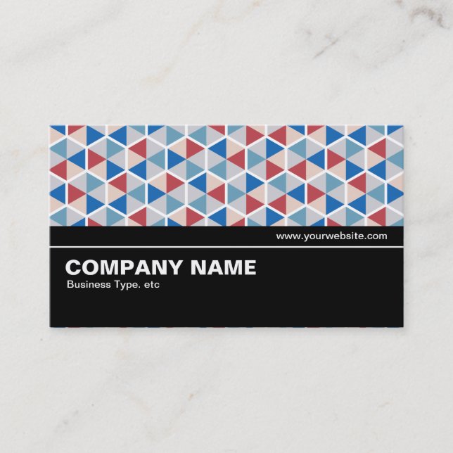 Halfway V2 - Hexagon Pattern 05 Business Card (Front)