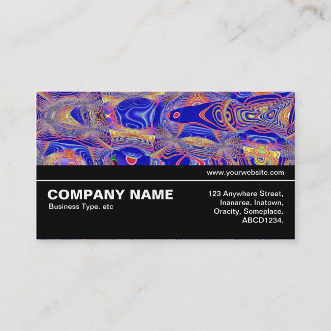 Halfway V3 010 - Fractal Abstract 061012a Business Card (Front)
