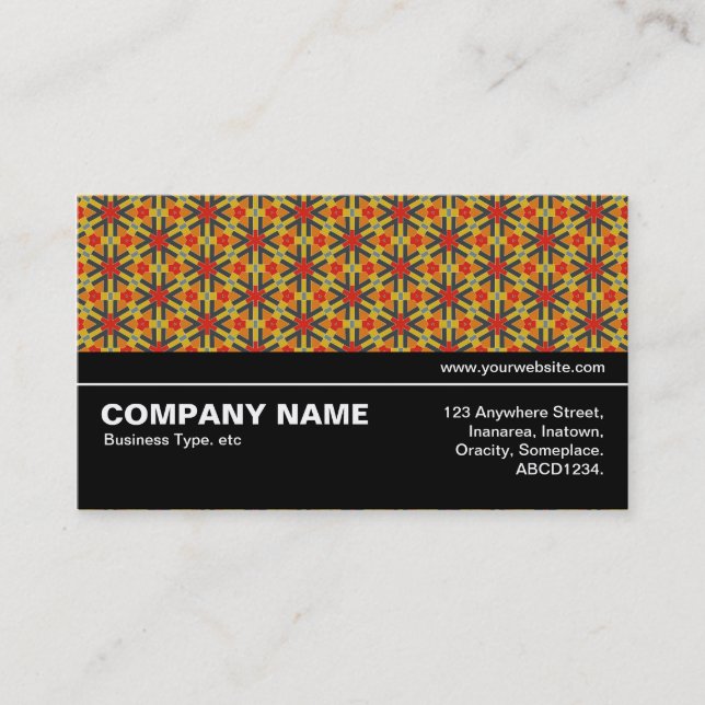 Halfway V3 016 - Geometric Pattern 02 Business Card (Front)