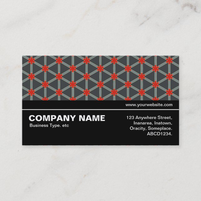 Halfway V3 023 - Geometric Pattern 09 Business Card (Front)