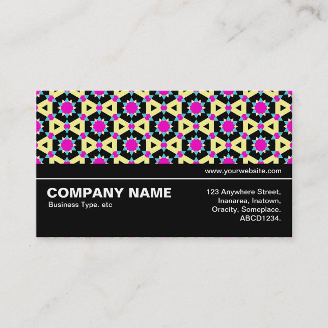 Halfway V3 034 - Geometric Pattern 020 Business Card (Front)
