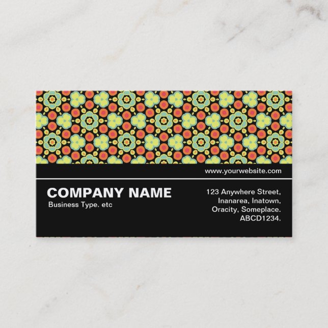 Halfway V3 035 - Geometric Pattern 021 Business Card (Front)