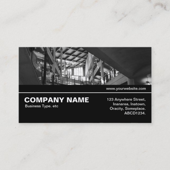 Halfway V3 039 - Modern Interior Business Card (Front)