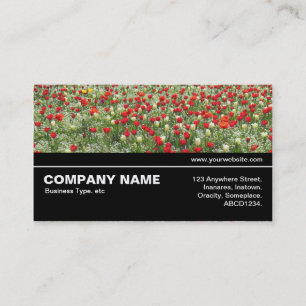 Halfway V3 042 - Bed of Tulips Business Card