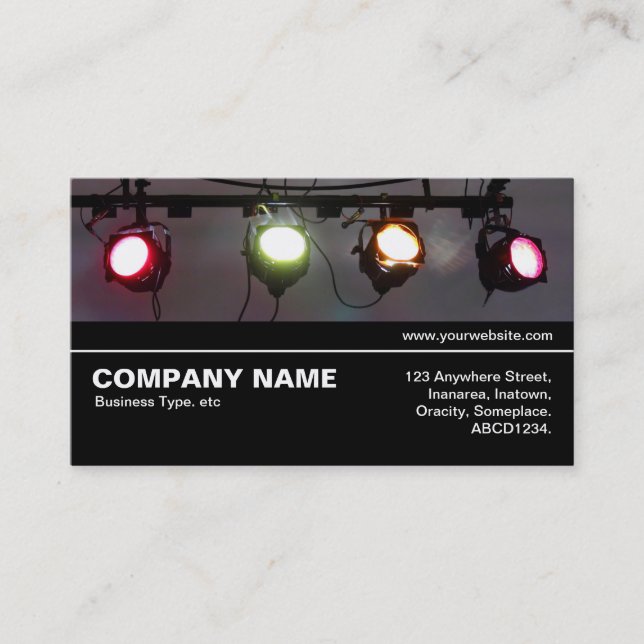 Halfway V3 06 - Theatre Lights Business Card (Front)