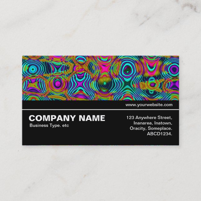 Halfway V3 09 - Fractal Abstract 191111a Business Card (Front)
