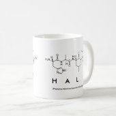 Hali peptide name mug (Front Right)