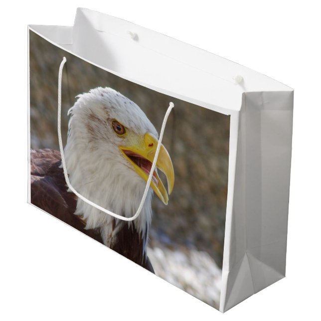 Haliaeetus leucocephalus large gift bag (Front Angled)