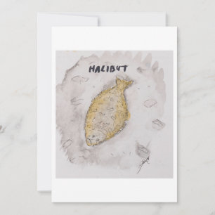 Halibut Greeting Card