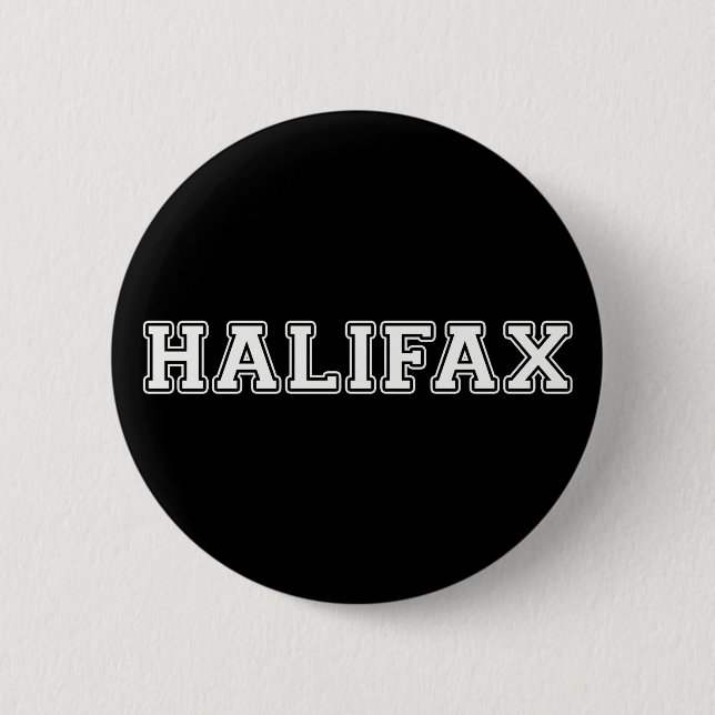 Halifax 6 Cm Round Badge (Front)
