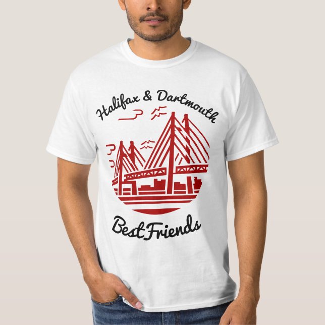  Halifax and Dartmouth Bestfriends Nova Scotia  T-Shirt (Front)