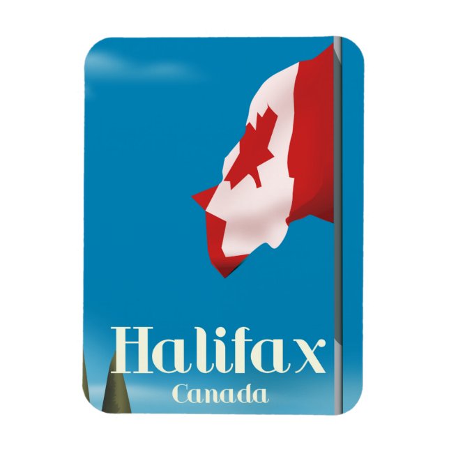 Halifax Canada Travel poster Magnet (Vertical)