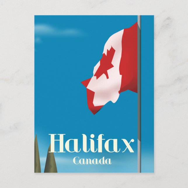 Halifax Canada Travel poster Postcard (Front)