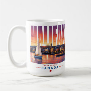 Halifax Canada Waterfront Harbour Travel Souvenir Coffee Mug