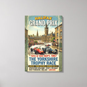 Halifax Grand Prix 1967 Yorkshire Trophy Race Canvas Print