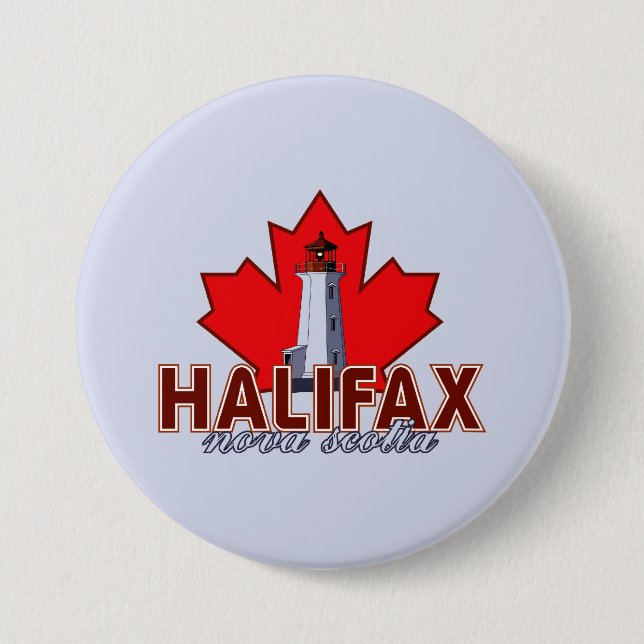 Halifax Lighthouse 7.5 Cm Round Badge (Front)