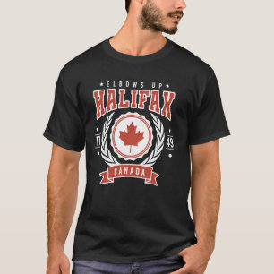 Halifax Nova Scotia Canada Elbows Up Canadian Anti T-Shirt