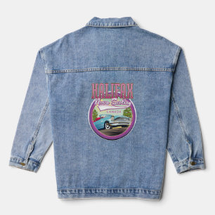 Halifax Nova Scotia travel logo  Denim Jacket