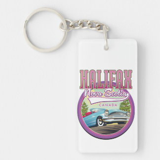 Halifax Nova Scotia travel logo Key Ring