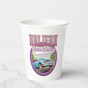 Halifax Nova Scotia travel logo Paper Cups