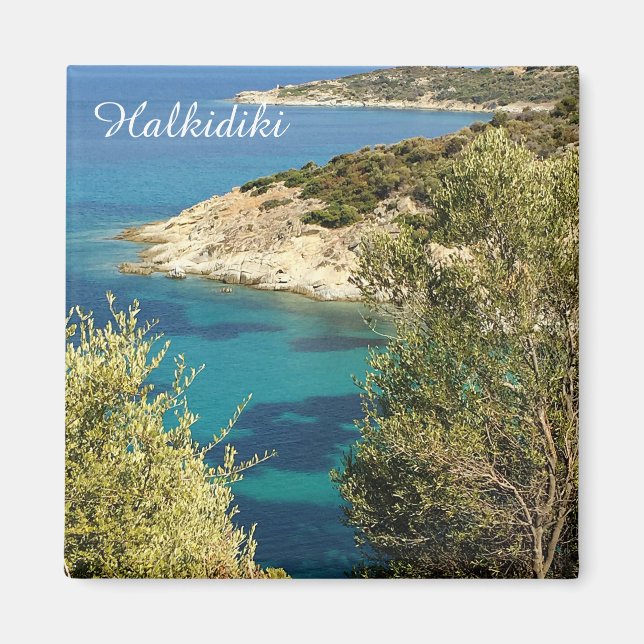 Halkidiki Fridge Magnet (Front)
